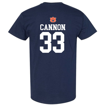 Auburn - NCAA Baseball : Will Cannon - Replica Shersey T-Shirt