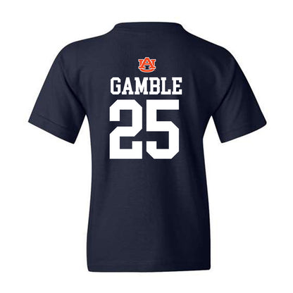 Auburn - NCAA Football : Cole Gamble - Replica Shersey Youth T-Shirt