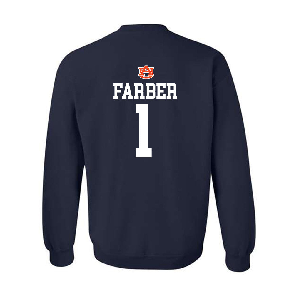 Auburn - NCAA Baseball : Ryne Farber - Replica Shersey Crewneck Sweatshirt-1