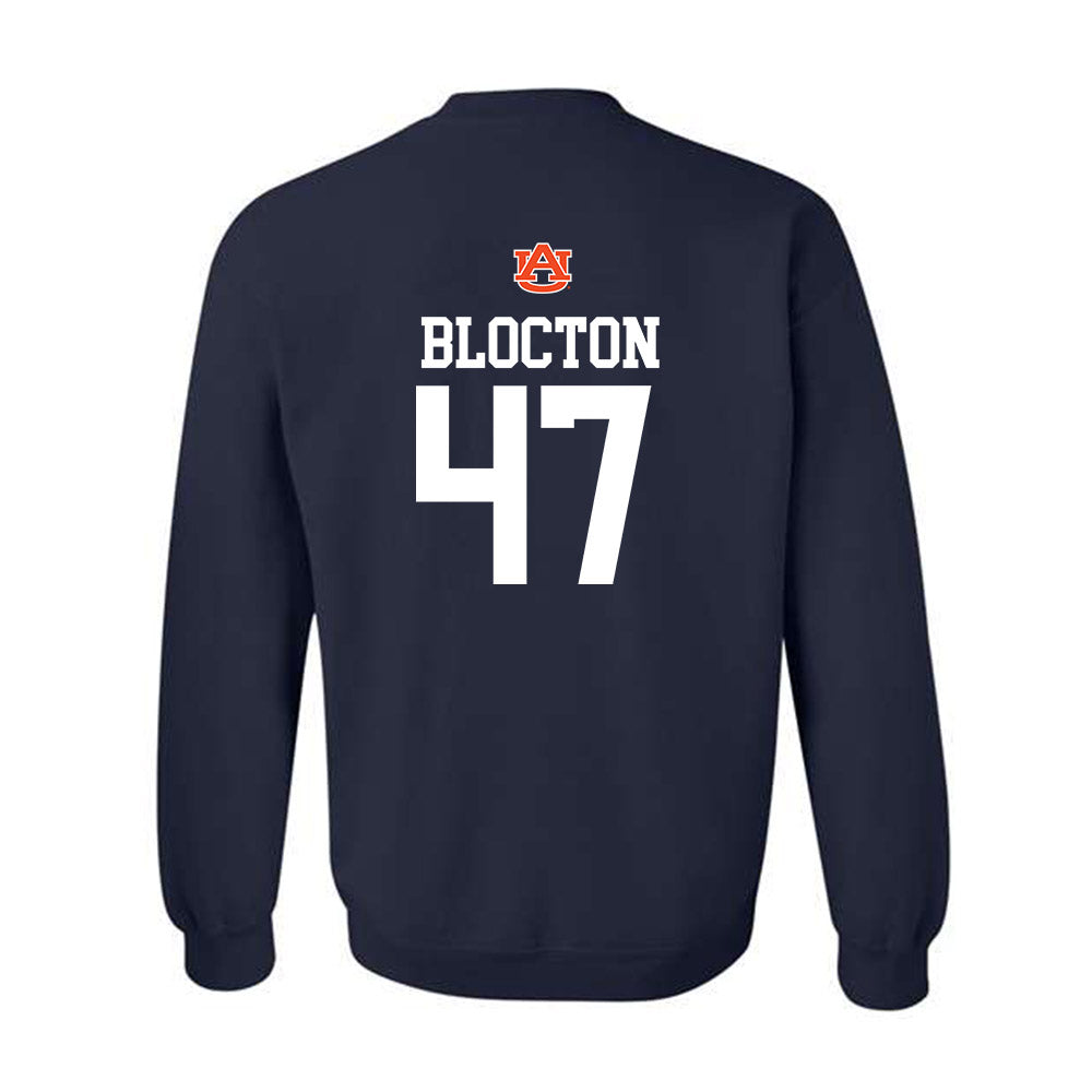 Auburn - NCAA Football : Malik Blocton - Replica Shersey Crewneck Sweatshirt