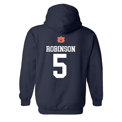 Auburn - NCAA Football : Jahquez Robinson - Replica Shersey Hooded Sweatshirt-1