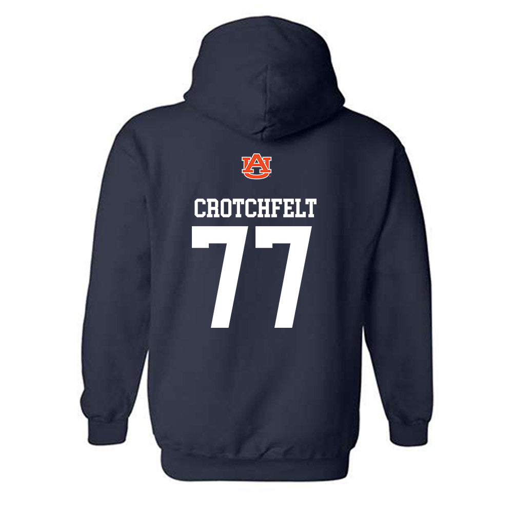 Auburn - NCAA Baseball : Zach Crotchfelt - Replica Shersey Hooded Sweatshirt