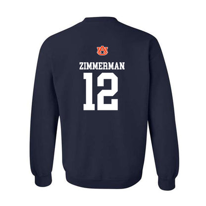 Auburn - NCAA Women's Volleyball : Bel Zimmerman - Replica Shersey Crewneck Sweatshirt