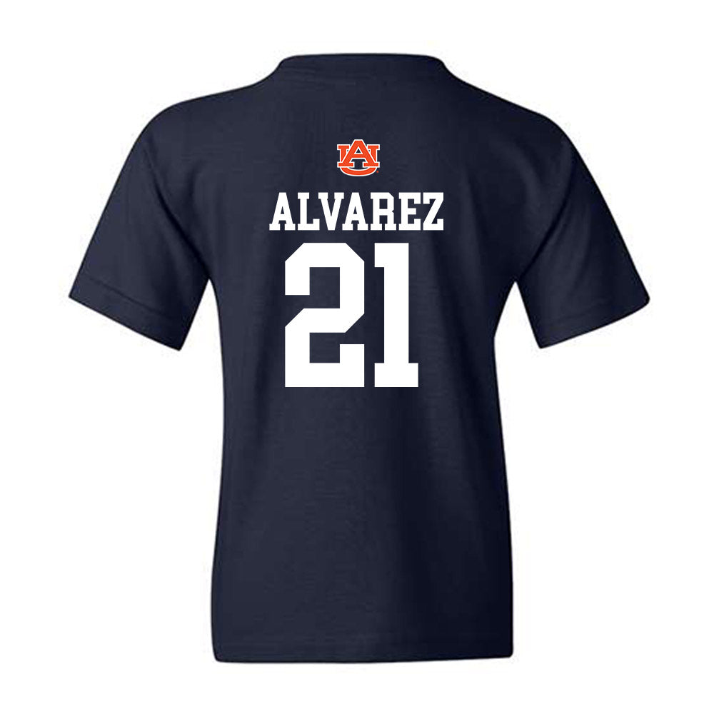 Auburn - NCAA Baseball : Andreas Alvarez - Replica Shersey Youth T-Shirt-1