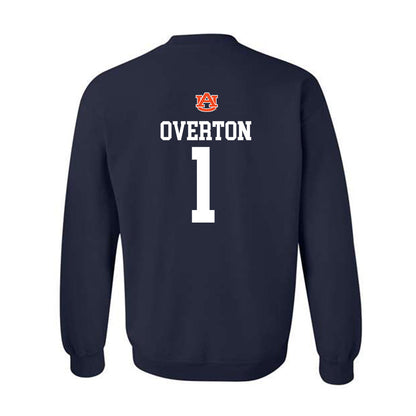Auburn - NCAA Men's Basketball : Kevin Overton - Replica Shersey Crewneck Sweatshirt-1