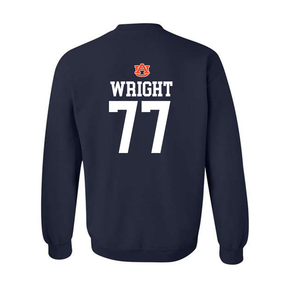 Auburn - NCAA Football : Jeremiah Wright - Replica Shersey Crewneck Sweatshirt