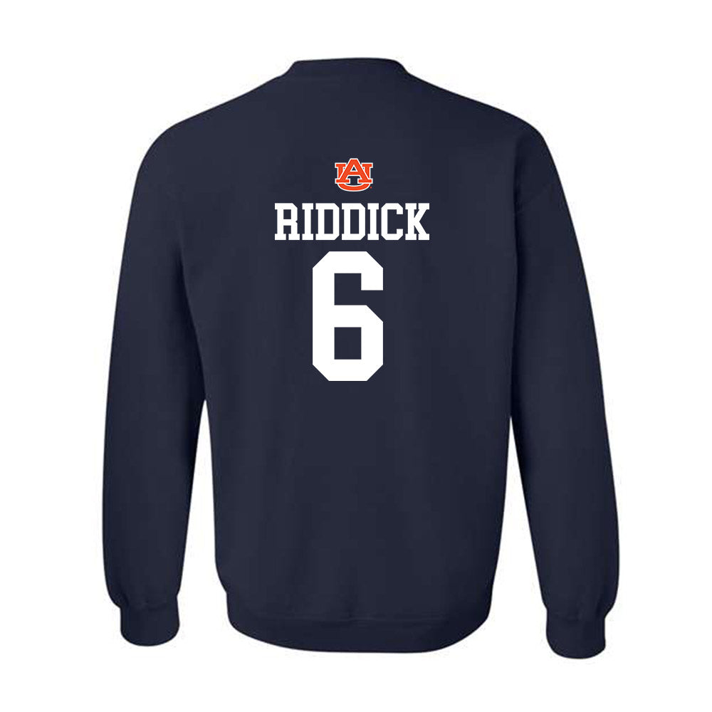 Auburn - NCAA Football : Demarcus Riddick - Replica Shersey Crewneck Sweatshirt-1
