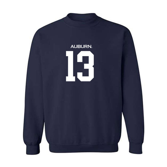 Auburn - NCAA Football : Raion Strader - Replica Shersey Crewneck Sweatshirt-0
