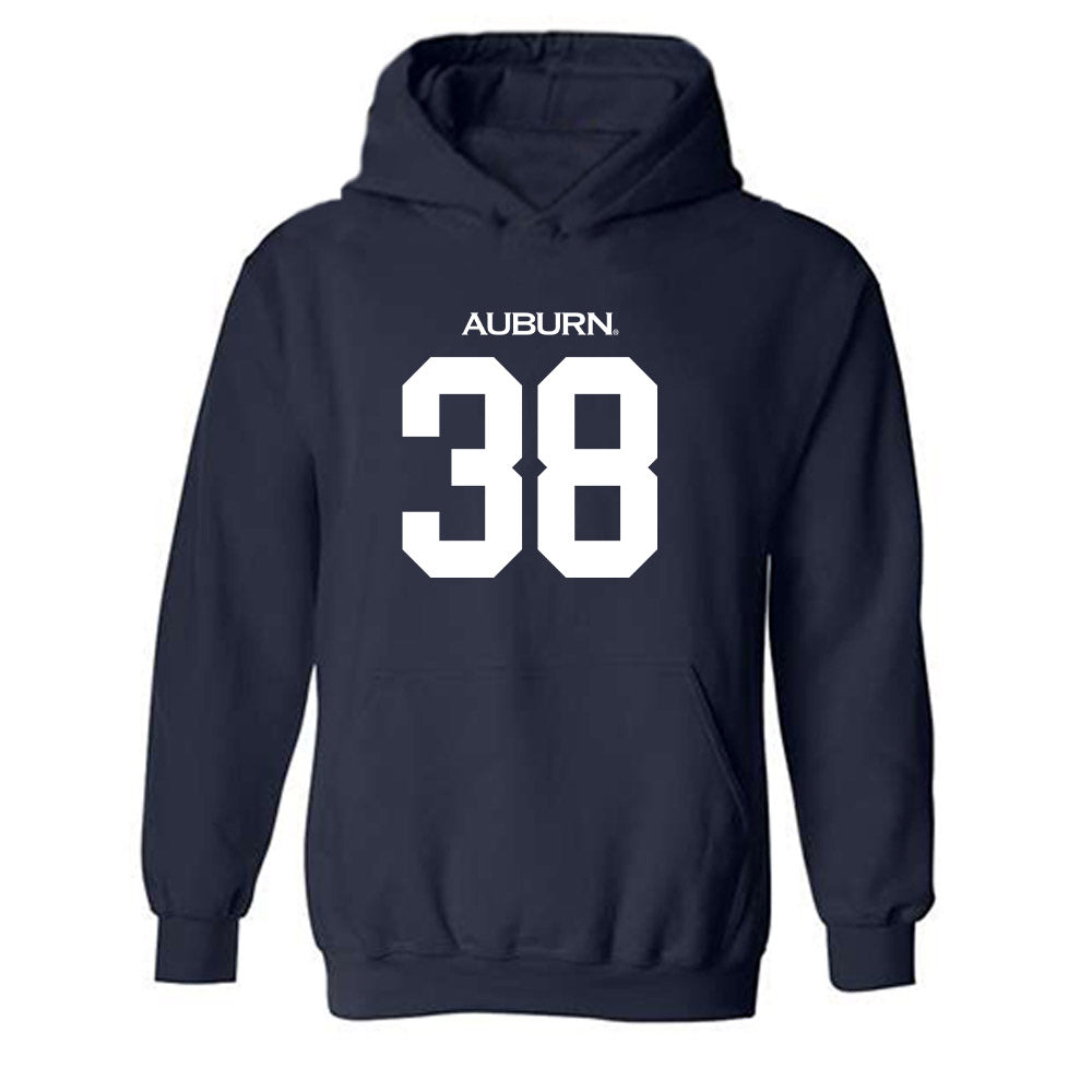 Auburn - NCAA Baseball : Conner McBride - Replica Shersey Hooded Sweatshirt