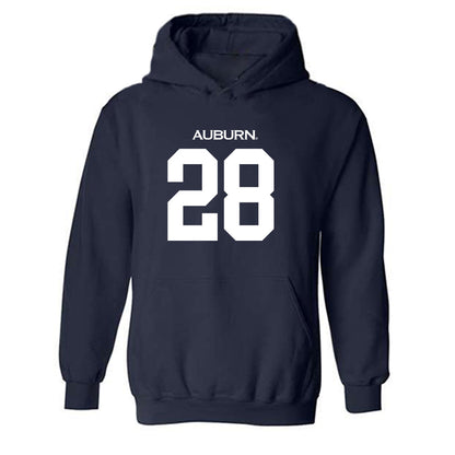 Auburn - NCAA Baseball : Ryan Hetzler - Replica Shersey Hooded Sweatshirt-0