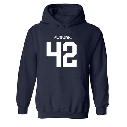 Auburn - NCAA Baseball : Abe Chancellor - Replica Shersey Hooded Sweatshirt-0