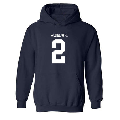 Auburn - NCAA Men's Basketball : Denver Jones - Replica Shersey Hooded Sweatshirt