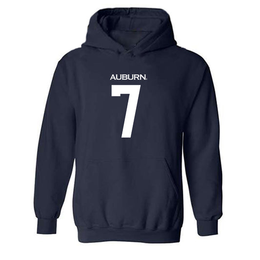 Auburn - NCAA Men's Basketball : CJ Williams - Replica Shersey Hooded Sweatshirt-0