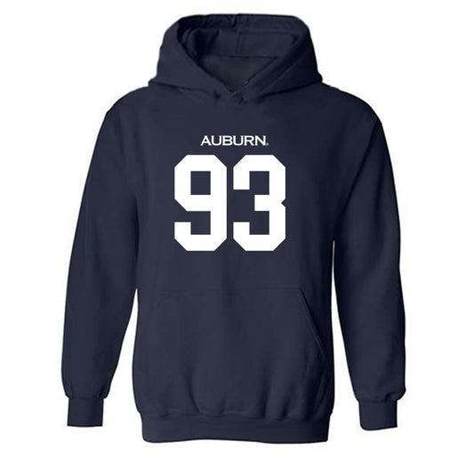 Auburn - NCAA Football : Charles Schwinger - Replica Shersey Hooded Sweatshirt-0