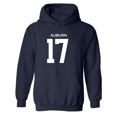 Auburn - NCAA Football : Will Myers - Replica Shersey Hooded Sweatshirt-0