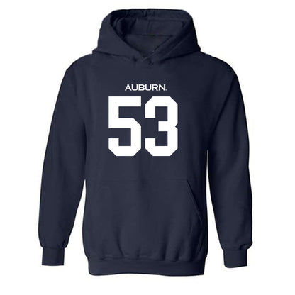 Auburn - NCAA Football : John Henry Flatt - Replica Shersey Hooded Sweatshirt-0