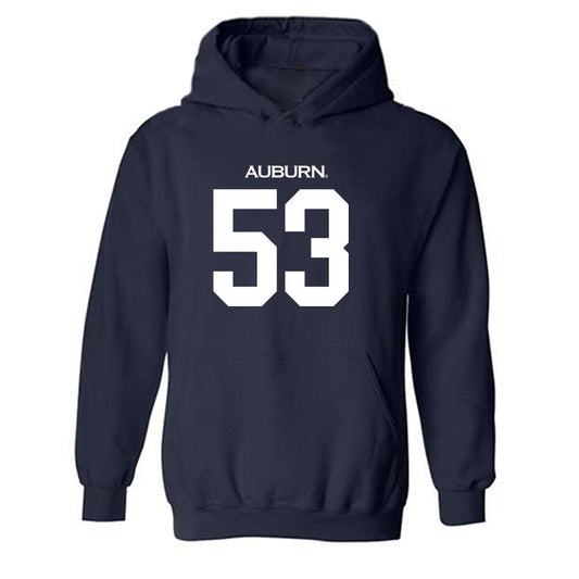 Auburn - NCAA Football : John Henry Flatt - Replica Shersey Hooded Sweatshirt-0