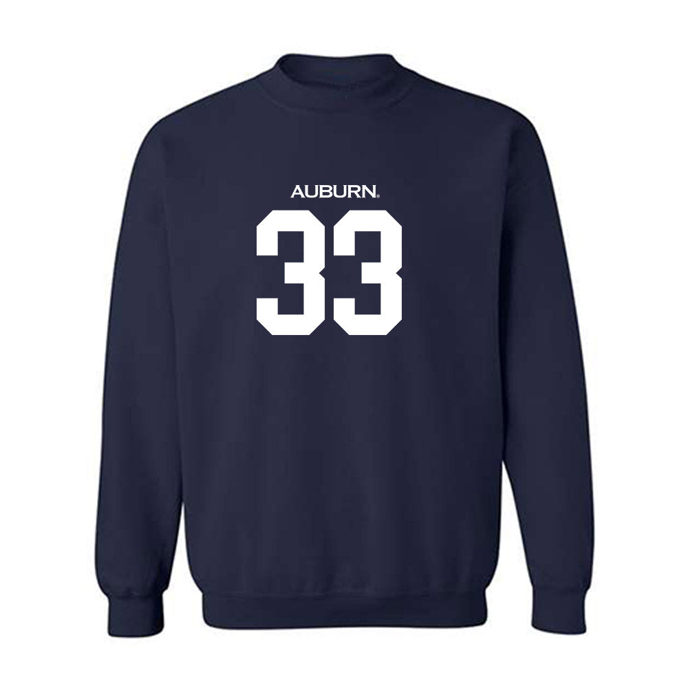 Auburn - NCAA Men's Basketball : Sebastian Williams-Adams - Replica Shersey Crewneck Sweatshirt-0