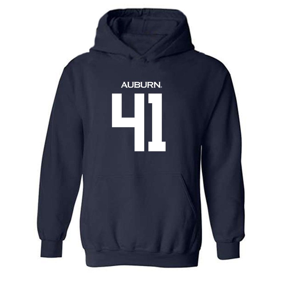 Auburn - NCAA Baseball : John Armstrong - Replica Shersey Hooded Sweatshirt