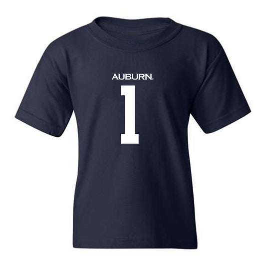 Auburn - NCAA Men's Basketball : JP Pegues - Replica Shersey Youth T-Shirt