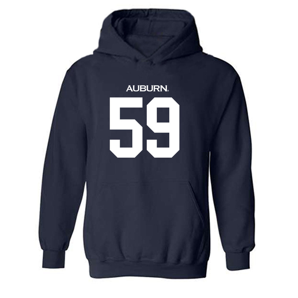 Auburn - NCAA Football : Isaac Boulger - Replica Shersey Hooded Sweatshirt