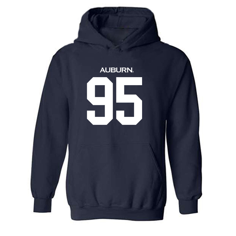 Auburn - NCAA Football : Jourdin Crawford - Replica Shersey Hooded Sweatshirt-0