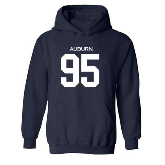 Auburn - NCAA Football : Jourdin Crawford - Replica Shersey Hooded Sweatshirt-0
