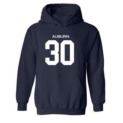 Auburn - NCAA Women's Basketball : Clara Koulibaly - Replica Shersey Hooded Sweatshirt-0