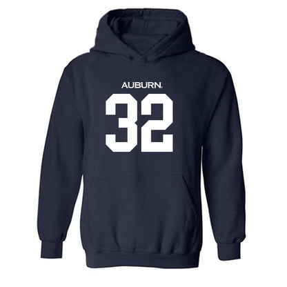 Auburn - NCAA Football : Cade Carlson - Replica Shersey Hooded Sweatshirt