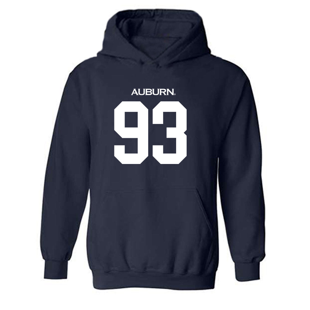 Auburn - NCAA Football : Charley Schwinger - Replica Shersey Hooded Sweatshirt