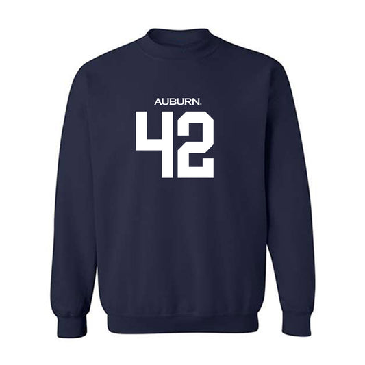 Auburn - NCAA Baseball : Abe Chancellor - Replica Shersey Crewneck Sweatshirt-0