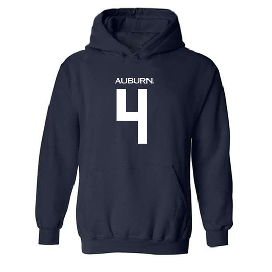 Auburn - NCAA Baseball : Andrew Dutton - Replica Shersey Hooded Sweatshirt-0