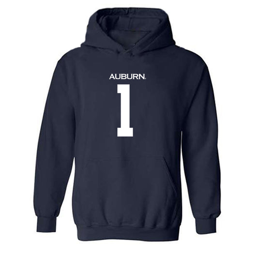 Auburn - NCAA Football : Eric Singleton - Replica Shersey Hooded Sweatshirt-0