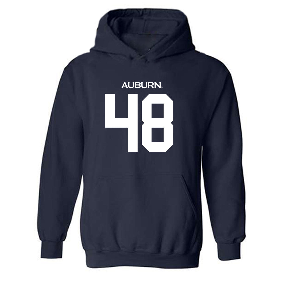 Auburn - NCAA Football : Eli Morton - Replica Shersey Hooded Sweatshirt-0