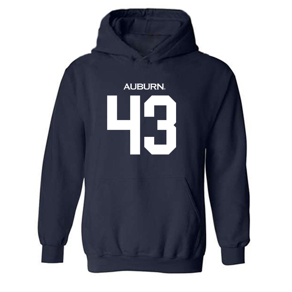 Auburn - NCAA Softball : Delaney Aumua - Replica Shersey Hooded Sweatshirt-0