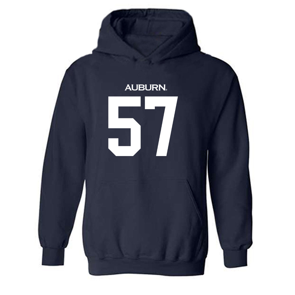 Auburn - NCAA Football : Harrison Clemmer - Replica Shersey Hooded Sweatshirt