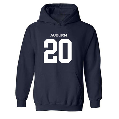Auburn - NCAA Men's Basketball : Jeremiah Bowman - Replica Shersey Hooded Sweatshirt-0