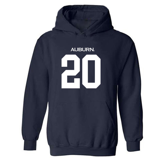 Auburn - NCAA Men's Basketball : Jeremiah Bowman - Replica Shersey Hooded Sweatshirt-0