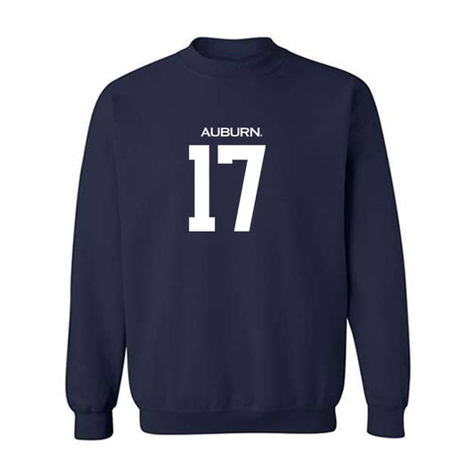 Auburn - NCAA Men's Basketball : Drake Cardwell - Replica Shersey Crewneck Sweatshirt