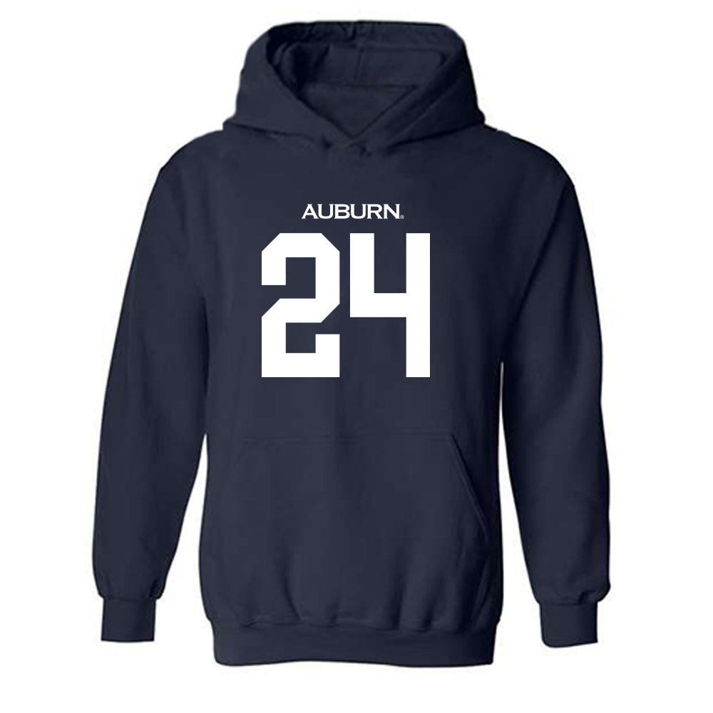 Auburn - NCAA Women's Soccer : Lily Borders - Replica Shersey Hooded Sweatshirt