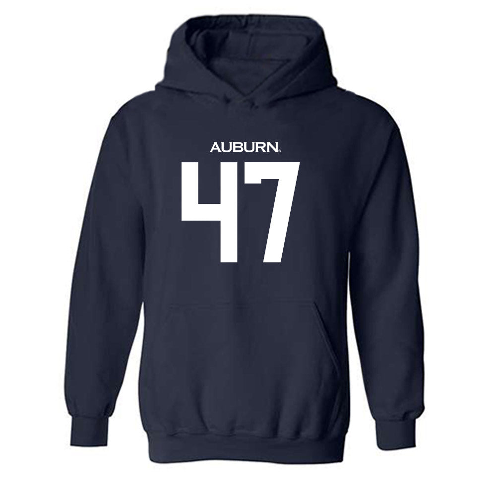 Auburn - NCAA Football : Malik Blocton - Replica Shersey Hooded Sweatshirt