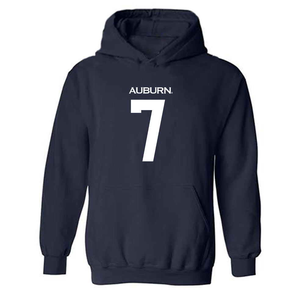 Auburn - NCAA Women's Basketball : A'riel Jackson - Replica Shersey Hooded Sweatshirt-0