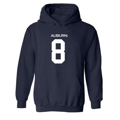 Auburn - NCAA Baseball : Eric Guevara - Replica Shersey Hooded Sweatshirt-0