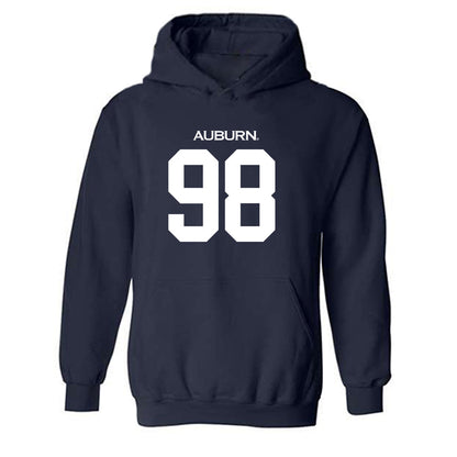 Auburn - NCAA Football : James Ash - Replica Shersey Hooded Sweatshirt-0