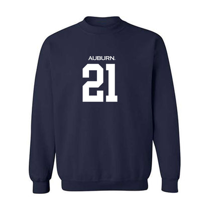 Auburn - NCAA Baseball : Andreas Alvarez - Replica Shersey Crewneck Sweatshirt-0