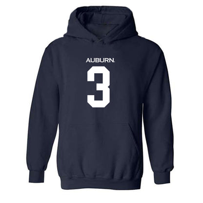 Auburn - NCAA Football : Chris Murray - Replica Shersey Hooded Sweatshirt-0