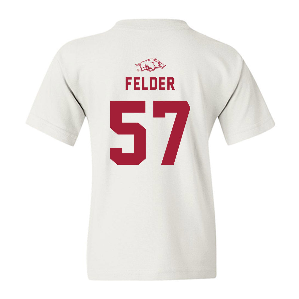 Arkansas - NCAA Baseball : Ross Felder - Replica Shersey Youth T-Shirt-1