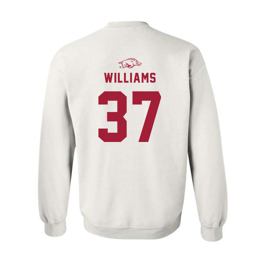 Arkansas - NCAA Baseball : Luke Williams - Replica Shersey Crewneck Sweatshirt