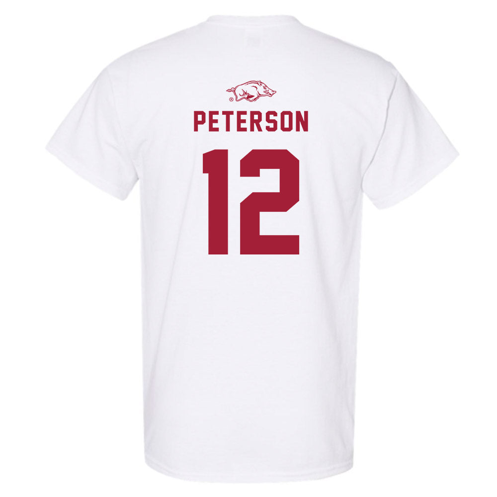 Arkansas - NCAA Baseball : Elliott Peterson - Replica Shersey T-Shirt-1