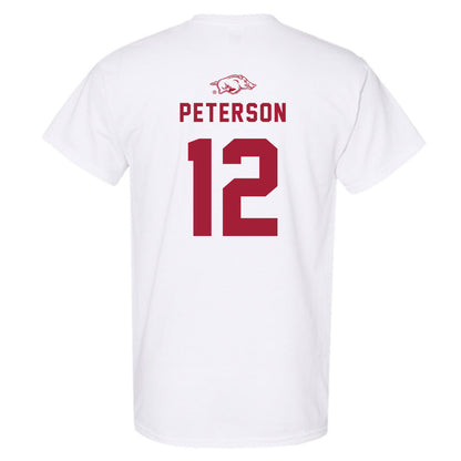 Arkansas - NCAA Baseball : Elliott Peterson - Replica Shersey T-Shirt-1
